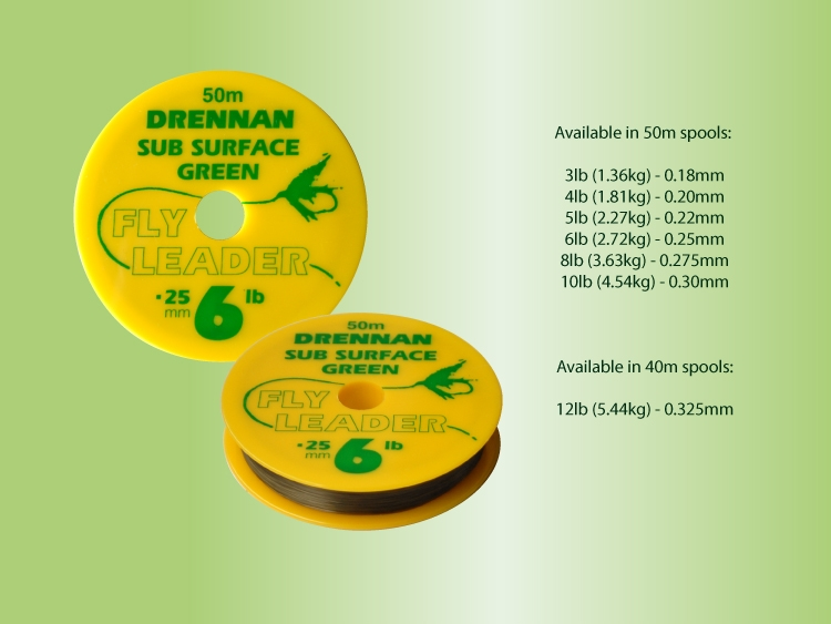 Drennan Subsurface Green Fly Leader 50m 4 Drennan Subsurface Green Fly Leader 50m - Image 2