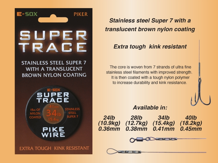Drennan E-SOX Super Trace Pike Wire 15m 4 Drennan E-SOX Super Trace Pike Wire 15m - Image 2