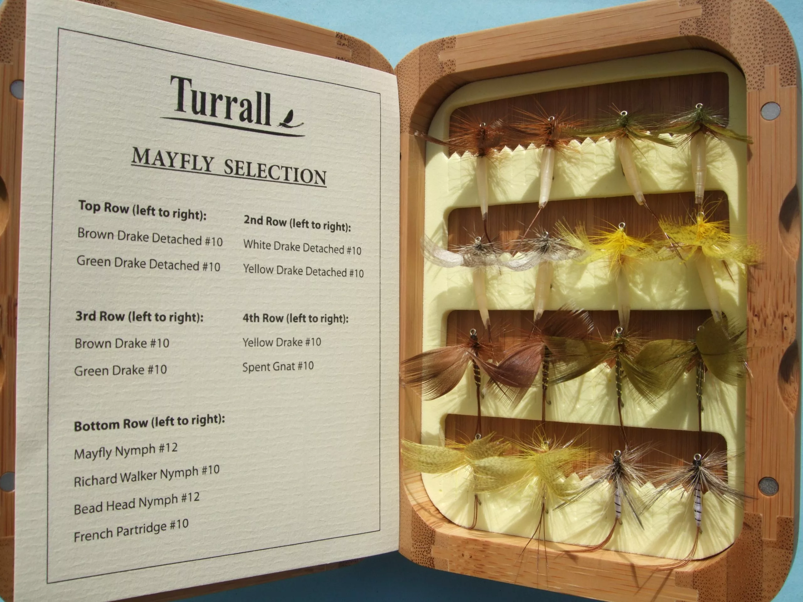 Turrall Presentation Fly Set - Mayflies 3 Turrall Presentation Fly Set - Mayflies