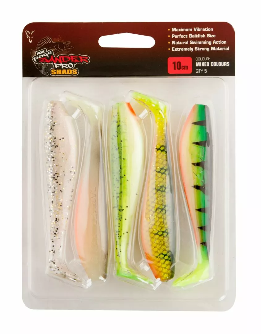 Fox Rage Zander Pro Shads Mixed Colour Packs 4 Fox Rage Zander Pro Shads Mixed Colour Packs - Image 2