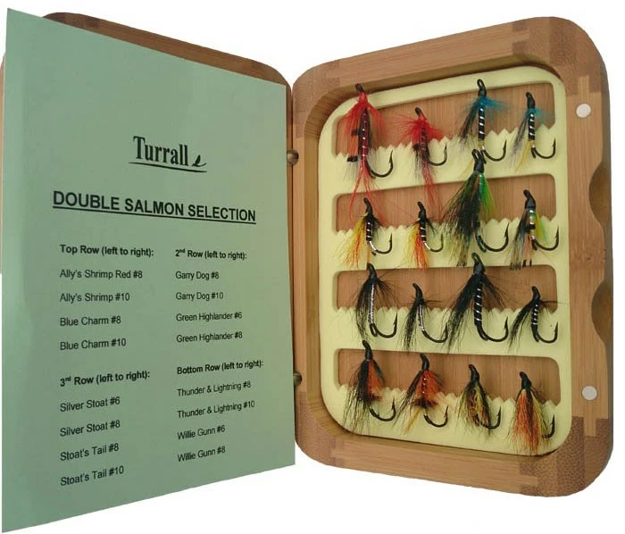 Turrall Presentation Fly Set - Salmon Double 3 Turrall Presentation Fly Set - Salmon Double